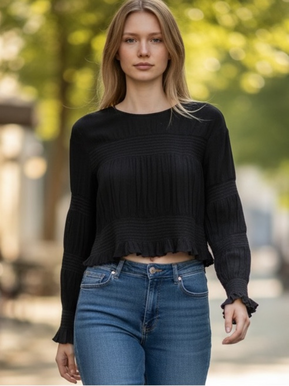 Leyden Black Women's Top